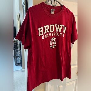 Brown University  maroon  100% cotton 
Size Large Mens T-Shirt
Worn once.